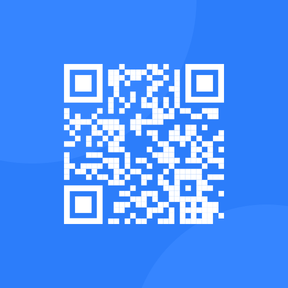 blue qr-code